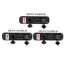 12V-24V Universal Car / Yacht Mobile Phone Charger Modification Ddual USB Panel with Switch(Blue Light)