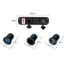 12V-24V Universal Car / Yacht Mobile Phone Charger Modification Ddual USB Panel with Switch(Blue Light)