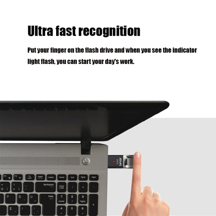 Lexar F35 Fingerprint Recognition USB 3.0 High Speed ??USB Disk Secure Computer Encrypted U Disk, Capacity: 256GB
