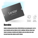 Lexar NS100 2.5 inch SATA3 Notebook Desktop SSD Solid State Drive, Capacity: 512GB(Gray)