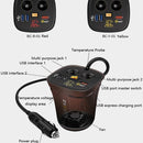 ZSYOYU Car Charger Fast Charge One with Three Cigarette Lighter For Huawei Apple Xiaomi General(Red Light)