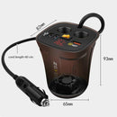 ZSYOYU Car Charger Fast Charge One with Three Cigarette Lighter For Huawei Apple Xiaomi General(Red Light)