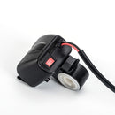 Motorcycle Car Mobile Phone Charger Waterproof Temperature Digital Display Charger with Switch(Red Light)
