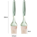 2 Sets 2 in 1 Kitchen Silicone Barbecue Sauce Barbecue Brush High Temperature Resistant Small Oil Brush Set