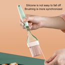 2 Sets 2 in 1 Kitchen Silicone Barbecue Sauce Barbecue Brush High Temperature Resistant Small Oil Brush Set