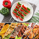 3 Sets Metal Square Flat Barbecue Stick BBQ Skewers