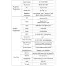 P11 854x480 DLP Mini Smart Projector With Infrared Remote Control, Android 9.0, 2GB+16GB, Support 2.4G/5G WiFi, Bluetooth, TF Card(Silver Gray)