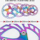 IIIPRO Floating Disc Road Mountain Bike Six Nail Disc Brake Disc, Size:140mm(Colorful)