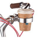 Cycling Bicycle Coffee Cup Holder Milk Tea Cup Holder Aluminum Alloy Bottle Holder(Yellow)