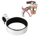 Cycling Bicycle Coffee Cup Holder Milk Tea Cup Holder Aluminum Alloy Bottle Holder(Silver)