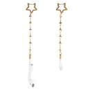 2 PCS Bluetooth Headset Anti-lost Fashion Star Chain Ear Buckle(Golden)