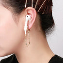 2 PCS Bluetooth Headset Anti-lost Fashion Star Chain Ear Buckle(Golden)
