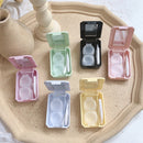 15 PCS Contact Lens Case Simple Mini Push-type Double Box Contact Lens Case Random Colour