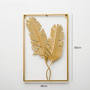 Living Room Wall Metal Leaf Wall Hanging Decoration TV Sofa Background Wall Wall Decoration(Banana Leaf )