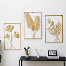 Living Room Wall Metal Leaf Wall Hanging Decoration TV Sofa Background Wall Wall Decoration(Banana Leaf )