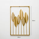Living Room Wall Metal Leaf Wall Hanging Decoration TV Sofa Background Wall Wall Decoration(Green Leaf )