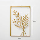 Living Room Wall Metal Leaf Wall Hanging Decoration TV Sofa Background Wall Wall Decoration(Wheat Ear)