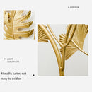 Living Room Wall Metal Leaf Wall Hanging Decoration TV Sofa Background Wall Wall Decoration(Ginkgo Leaf )