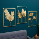 Living Room Wall Metal Leaf Wall Hanging Decoration TV Sofa Background Wall Wall Decoration(Ginkgo Leaf )