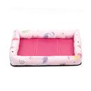 Summer Pet Non-removable Side Dog Mat Pet Bed, Specification: S 45X35X6cm(Watermelon Powder)