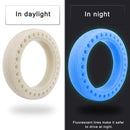 M0137 For Xiaomi Mijia M365 Electric Scooter Accessories 8.5 inch Shock-absorbing Pattern Honeycomb Solid Tire Fluorescent Tire(Fluorescent Blue)