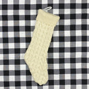 Knitted Woolen Gift Bags Christmas Socks Christmas Pendants Ornaments(Beige)