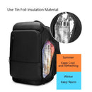 Business Travel Bag PVC Waterproof Backpack(Black)