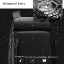 Business Travel Bag PVC Waterproof Backpack(Black)