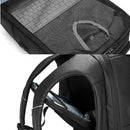Business Travel Bag PVC Waterproof Backpack(Black)