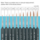 10 PCS 6 WeiZhuang Hook Line Pen Painting Hand-painted Watercolor Wolf Mint Hook Line Pen Painting Stroke Thin Line Brush, Color:Dark Blue