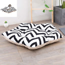 Pet Tent Sleeping Mat Dog Bed, Specification: Large 50cm(Black Stripes)