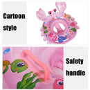 Crab Shape Baby Swimming Ring Sitting Ring Inflatable Float Ring(Pink)