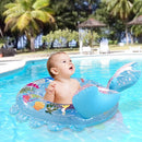 Crab Shape Baby Swimming Ring Sitting Ring Inflatable Float Ring(Pink)