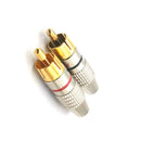 30 PCS / 15 Pairs 270RCA Lotus Head AV Plug Video Head Audio Head RCA Plug Lotus Plug(Color Random Delivery)