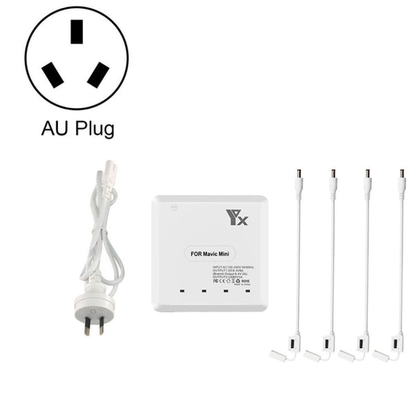 For DJI Mavic Mini Charger Battery USB 6 in 1 Hub Intelligent Battery Controller Charger, Plug Type:AU Plug