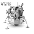 3 PCS 3D Metal Assembly Model DIY Puzzle, Style: Lunar Module