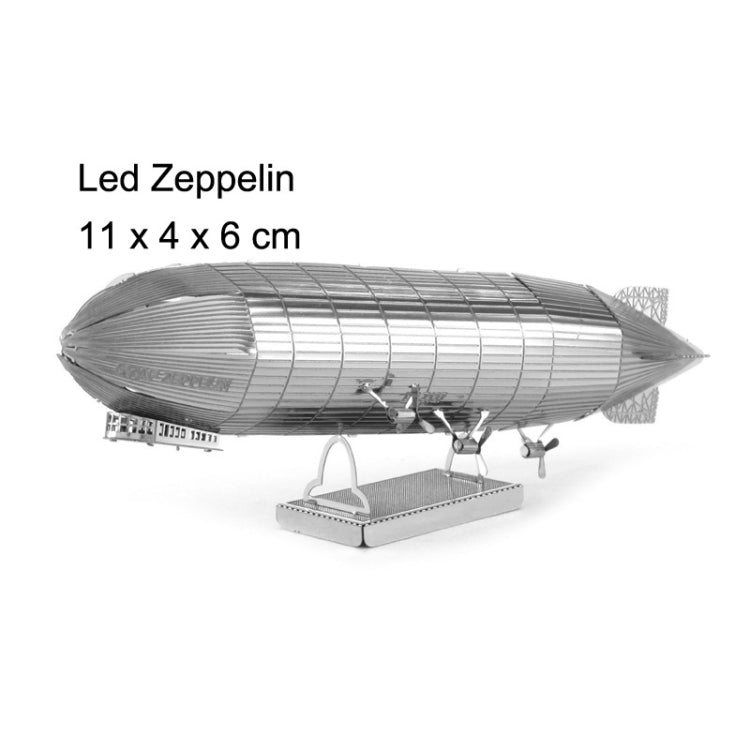 3 PCS 3D Metal Assembly Model DIY Puzzle, Style: Zeppelin