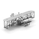 3 PCS 3D Metal Assembly Model DIY Puzzle, Style: Wright Brothers Aircraft