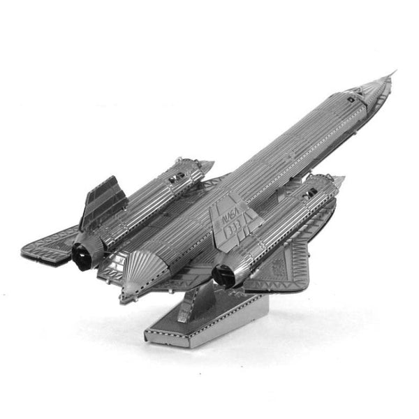 3 PCS 3D Metal Assembly Model DIY Puzzle, Style: SR-71 Blackbird