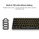 RK61 61 Keys Bluetooth / 2.4G Wireless / USB Wired Three Modes Tablet Mobile Gaming Mechanical Keyboard, Cable Length: 1.5m, Style:Tea Shaft(White)