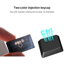 RK61 61 Keys Bluetooth / 2.4G Wireless / USB Wired Three Modes Tablet Mobile Gaming Mechanical Keyboard, Cable Length: 1.5m, Style:Tea Shaft(Black)