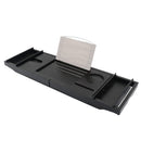 Bathroom Multifunctional Retractable Bathtub Shelf Rack, Style:Double Box