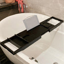 Bathroom Multifunctional Retractable Bathtub Shelf Rack, Style:Double Box