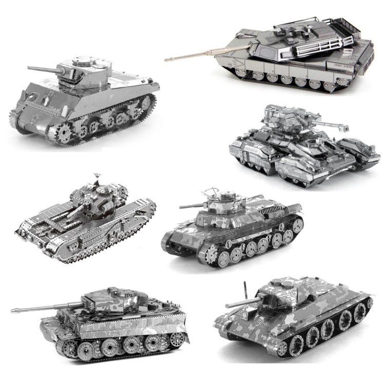 2 PCS 3D Metal Assembled Tank Model DIY Puzzle, Style: Scorpio Tank