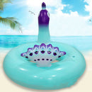 Blue Peacock Swimming Ring Adult Children Inflatable Seat Ring Lifebuoy, Size:90cm