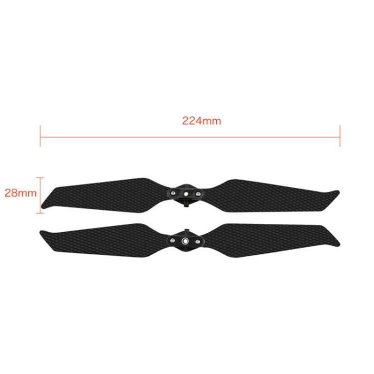 For DJI Mavic 2 Pro / Zoom Carbon Fiber Propeller Blade Quick Release Propeller, Colour: 2 PCS