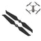 For DJI Mavic 2 Pro / Zoom Carbon Fiber Propeller Blade Quick Release Propeller, Colour: 2 PCS