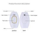 Ladies Painless Photon Laser Hair Removal Device, Specification:AU Plug(Rose Gold)