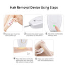 Ladies Painless Photon Laser Hair Removal Device, Specification:AU Plug(White)