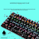 LEAVEN K550 87 Keys Green Shaft Gaming Athletic Office Notebook Punk Mechanical Keyboard, Cable Length: 1.8m(Black )